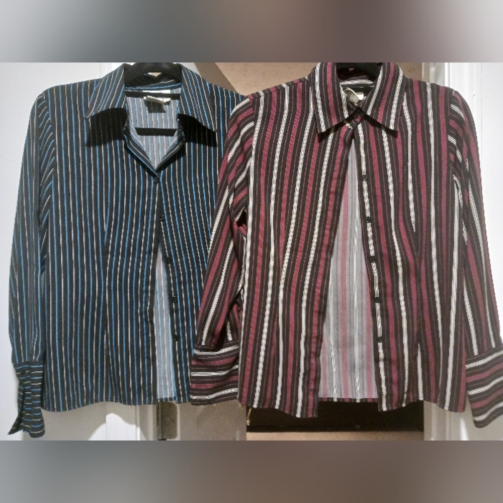 Fred David Striped Button Down Shirts - image 1